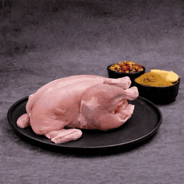 Whole Chicken Without Skin Full (Dressed Weight 1200g to 1400g)